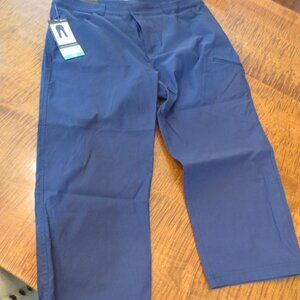 Eddie Bauer Tech Capris Pants Size 12 SPF50 Stormrepel, NWT